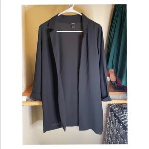 Black flowy blazer